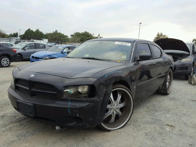 2B3KA43G16H485700 - 2006 DODGE CHARGER SE BLACK photo 2