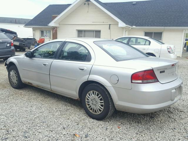 1C3EL46R12N289541 - 2002 CHRYSLER SEBRING LX SILVER photo 3