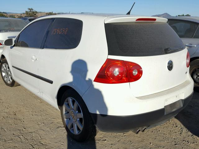 WVWBB71K19W111694 - 2009 VOLKSWAGEN RABBIT WHITE photo 3