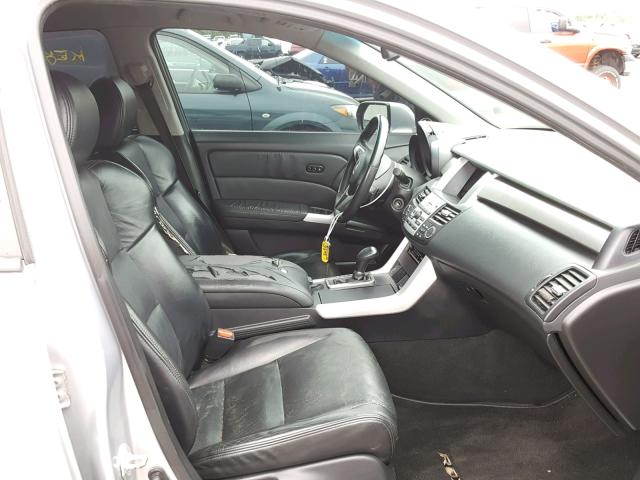 5J8TB18258A014227 - 2008 ACURA RDX SILVER photo 5