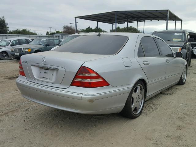 WDBNG70J2YA044637 - 2000 MERCEDES-BENZ S 430 SILVER photo 4