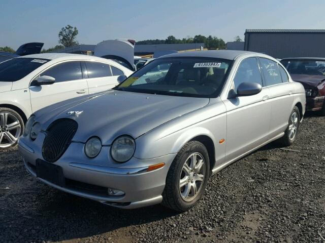 SAJEA01T74FN06845 - 2004 JAGUAR S-TYPE SILVER photo 2