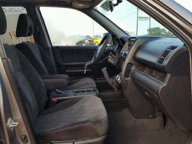 SHSRD78896U446570 - 2006 HONDA CR-V GRAY photo 5