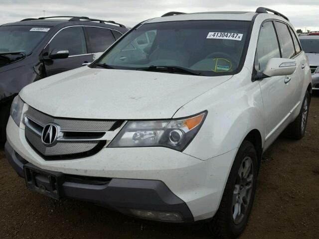 2HNYD28609H513408 - 2009 ACURA MDX WHITE photo 2