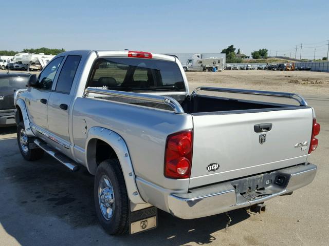 3D3KS28A17G781166 - 2007 DODGE RAM 2500 S SILVER photo 3