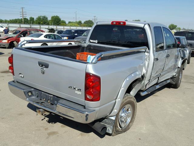 3D3KS28A17G781166 - 2007 DODGE RAM 2500 S Gümüş foto 4