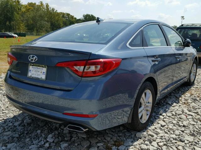 5NPE24AFXHH526404 - 2017 HYUNDAI SONATA SE BLUE photo 4