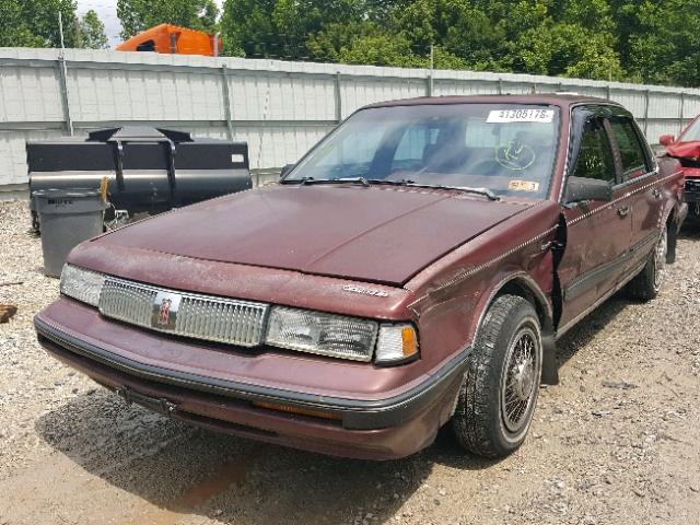 2G3AJ54N8M2348234 - 1991 OLDSMOBILE CUTLASS CI MAROON photo 2