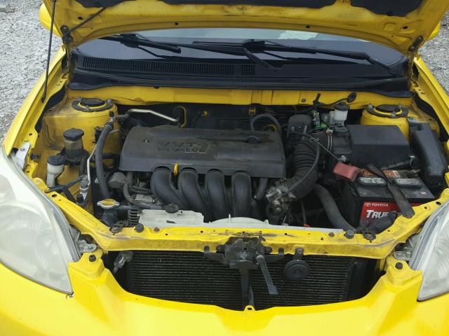 2T1KR32E34C221175 - 2004 TOYOTA COROLLA MA YELLOW photo 7