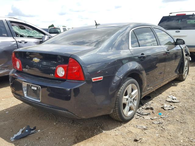 1G1ZG57N78F132174 - 2008 CHEVROLET MALIBU LS BLACK photo 4