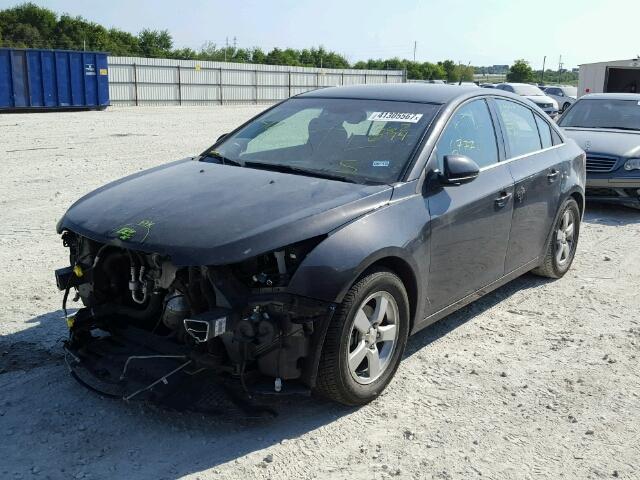 1G1PC5SB0E7362094 - 2014 CHEVROLET CRUZE LT GRAY photo 2