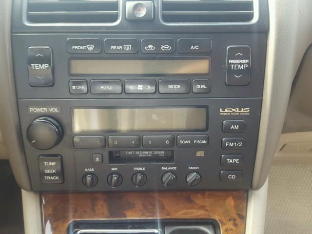 JT8BH28F5V0070332 - 1997 LEXUS LS 400 BLACK photo 9