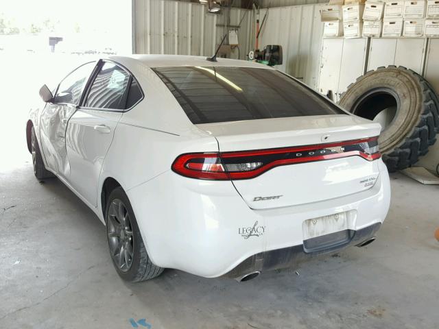 1C3CDFBB5ED700314 - 2014 DODGE DART SXT WHITE photo 3