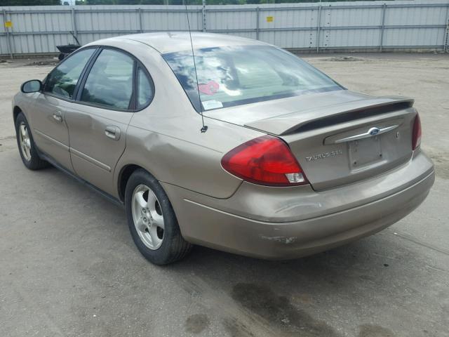 1FAFP55203A277376 - 2003 FORD TAURUS SES TAN photo 3