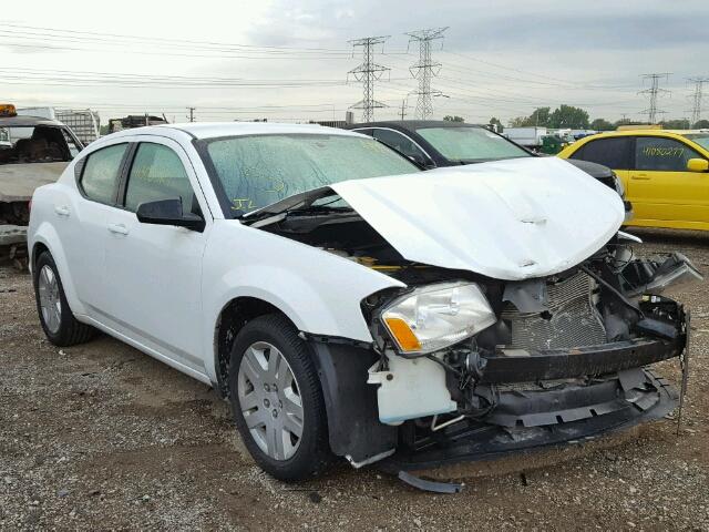 1B3BD4FB9BN606241 - 2011 DODGE AVENGER EX WHITE photo 1