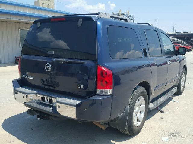 5N1AA08A56N709464 - 2006 NISSAN ARMADA SE BLUE photo 4