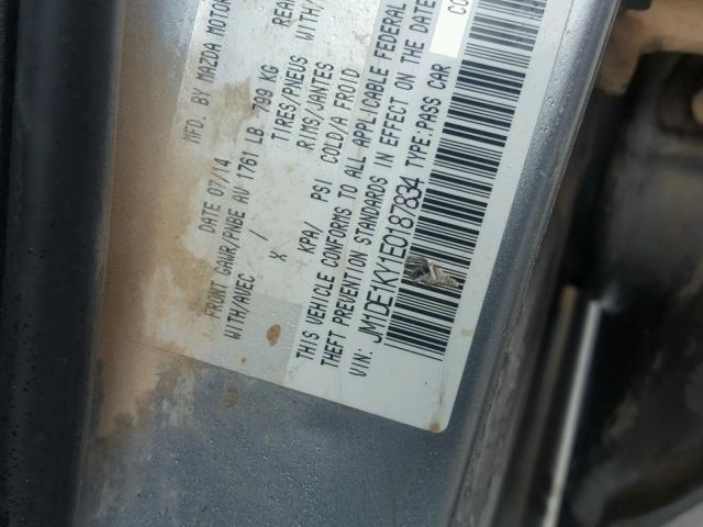 JM1DE1KY1E0187834 - 2014 MAZDA MAZDA2 SPO 灰色 照片 10