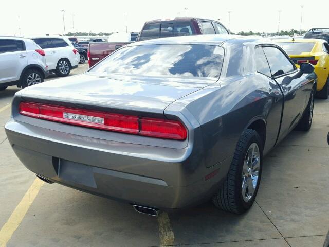 2C3CDYAG4CH197643 - 2012 DODGE CHALLENGER GRAY photo 4