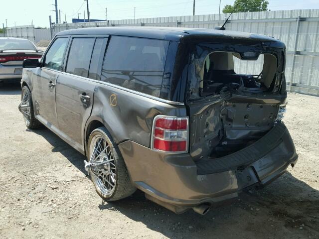 2FMGK5C89DBD27519 - 2013 FORD FLEX SILVER photo 3