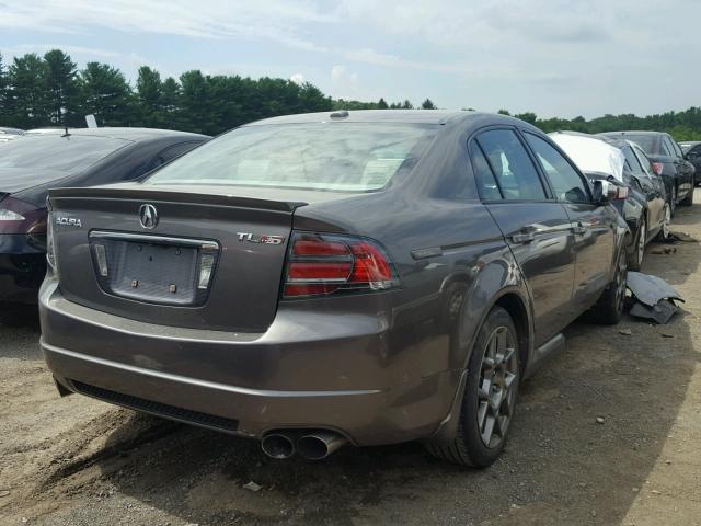 19UUA765X7A013919 - 2007 ACURA TL TYPE S GRAY photo 4