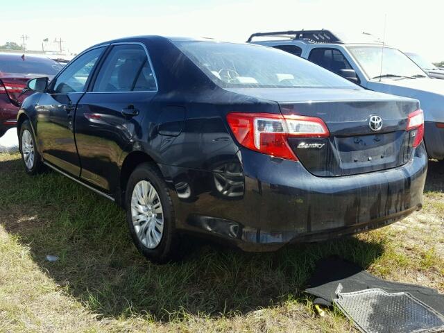 4T4BF1FKXCR225028 - 2012 TOYOTA CAMRY BLACK photo 3