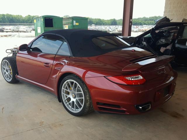 WP0CD2A93BS773188 - 2011 PORSCHE 911 TURBO RED photo 3