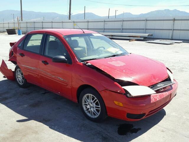 1FAFP34N15W114838 - 2005 FORD FOCUS ZX4 RED photo 1