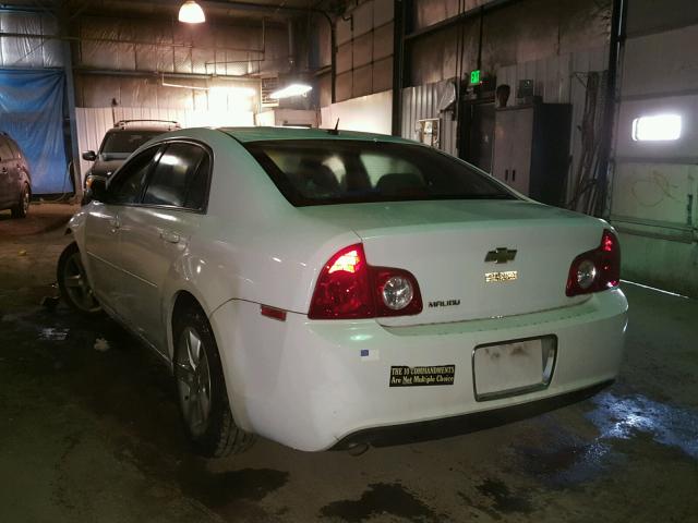 1G1ZB5EBXA4125891 - 2010 CHEVROLET MALIBU LS Ақ фото 3