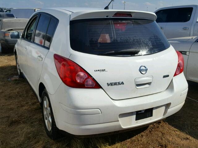 3N1BC1CP8CK282838 - 2012 NISSAN VERSA WHITE photo 3