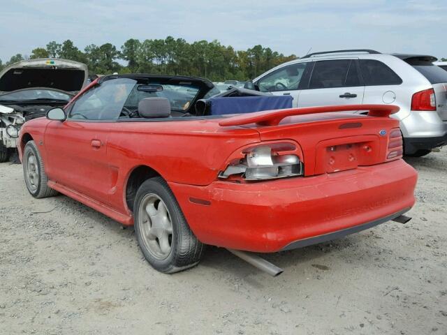 1FALP45T8RF177107 - 1994 FORD MUSTANG GT RED photo 3