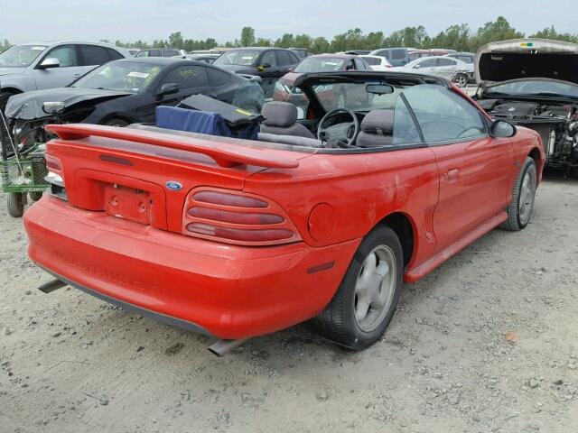 1FALP45T8RF177107 - 1994 FORD MUSTANG GT RED photo 4