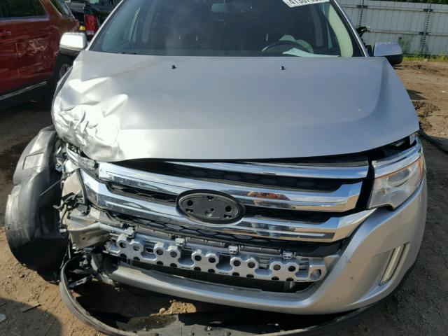 2FMDK3JC3DBB25077 - 2013 FORD EDGE SEL SILVER photo 7