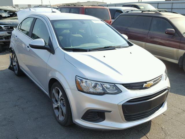 1G1JF5SB9J4104701 - 2018 CHEVROLET SONIC PREM SILVER photo 1