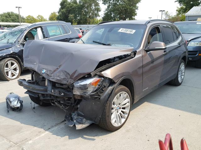 WBAVL1C5XEVY16893 - 2014 BMW X1 XDRIVE2 BROWN photo 2