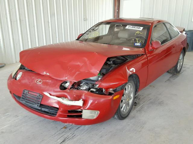 JT8JZ31C4S0030138 - 1995 LEXUS SC 300 RED photo 2