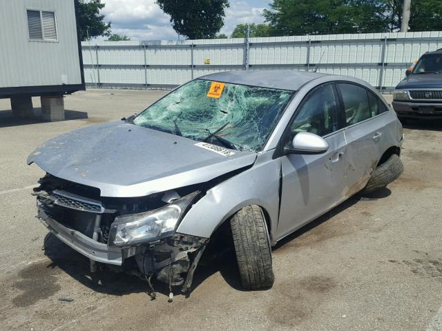 1G1PJ5SB5D7121488 - 2013 CHEVROLET CRUZE ECO SILVER photo 2