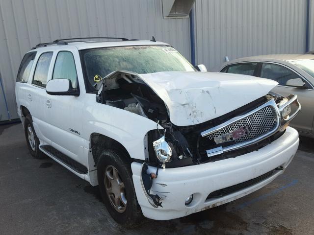 1GKEK63U16J147808 - 2006 GMC YUKON DENA WHITE photo 1