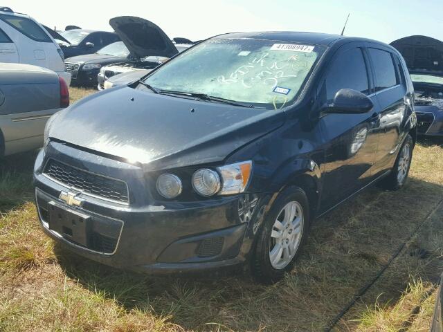 1G1JC6SB6D4166589 - 2013 CHEVROLET SONIC LT BLACK photo 2