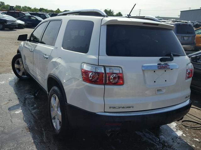 1GKEV33788J247732 - 2008 GMC ACADIA SLT თეთრი ფოტო 3