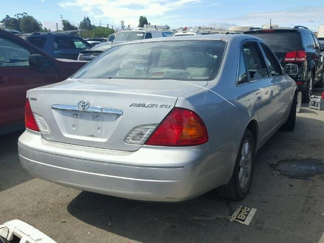 4T1BF28B11U126852 - 2001 TOYOTA AVALON XL SILVER photo 4