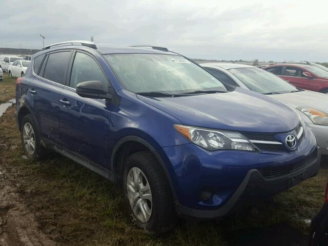 2T3ZFREV0EW101623 - 2014 TOYOTA RAV4 BLUE photo 1