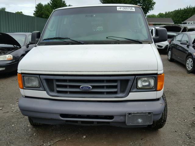 1FTRE14W46DA45702 - 2006 FORD ECONOLINE WHITE photo 9