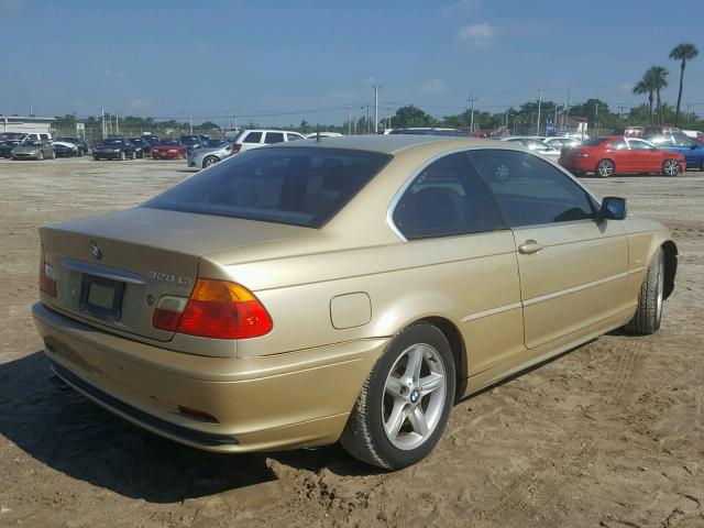 WBABM5340YJP00449 - 2000 BMW 328 CI GOLD photo 4