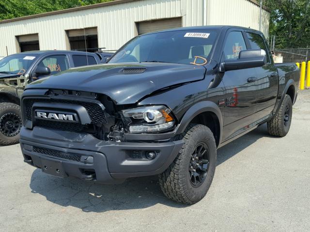 1C6RR7YTXHS749934 - 2017 RAM 1500 REBEL BLACK photo 2