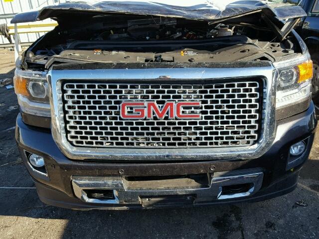 1GT120E8XFF595393 - 2015 GMC SIERRA BLACK photo 9