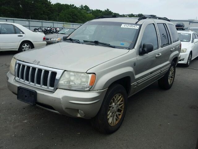 1J4GW58N14C355302 - 2004 JEEP GRAND CHER BEIGE photo 2