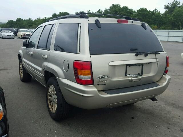 1J4GW58N14C355302 - 2004 JEEP GRAND CHER BEIGE photo 3