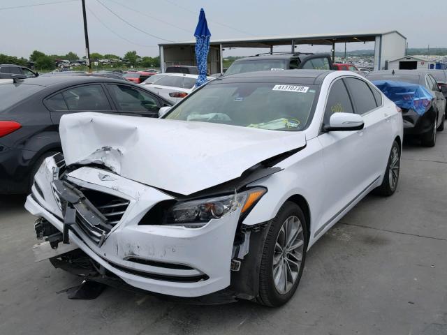 KMHGN4JE9FU015742 - 2015 HYUNDAI GENESIS 3. WHITE photo 2