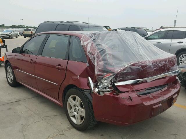 1G1ZT61846F249096 - 2006 CHEVROLET MALIBU MAX BURGUNDY photo 3