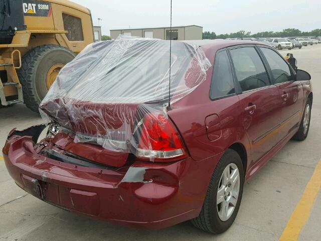 1G1ZT61846F249096 - 2006 CHEVROLET MALIBU MAX 勃艮第红 照片 4